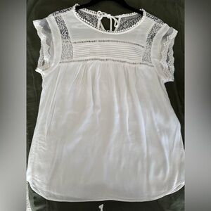 Daniel Rainn White Lace Blouse